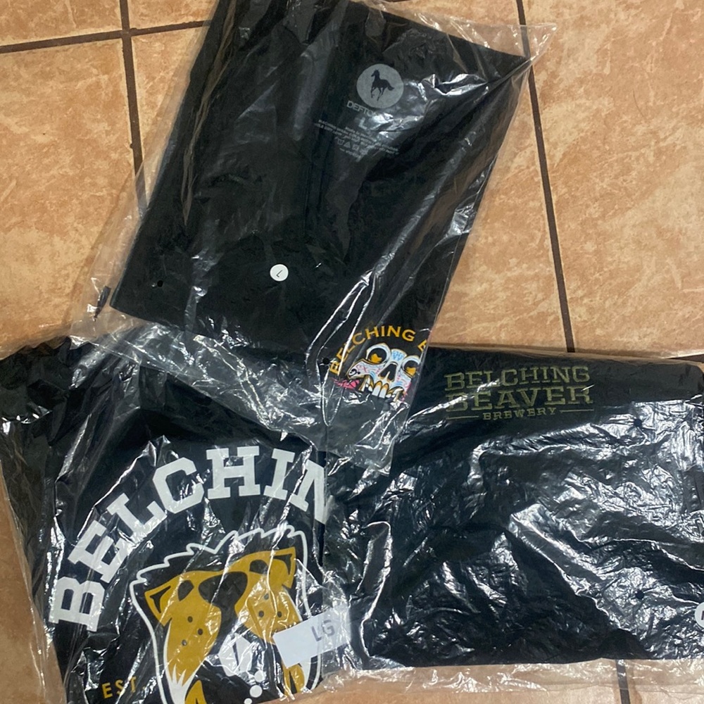 Belching beaver brewery t shirts